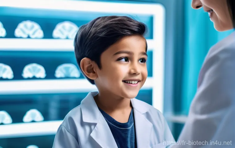 CRISPR Cas9 - **Prompt: Breakthrough in Genetic Therapy for a Child**
    "A heartwarming and hopeful scene inside...