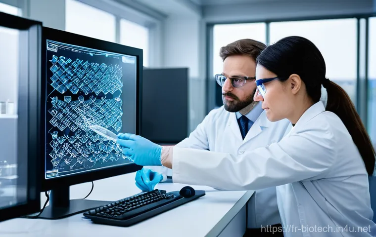 바이오테크 IPO 기업 - Image Prompt 1: Cutting-Edge Biotech Research in a Parisian Lab**