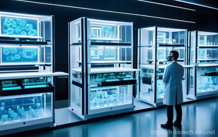 합성생물학 - Prompt 1: The Bio-Engineering Lab of Tomorrow**