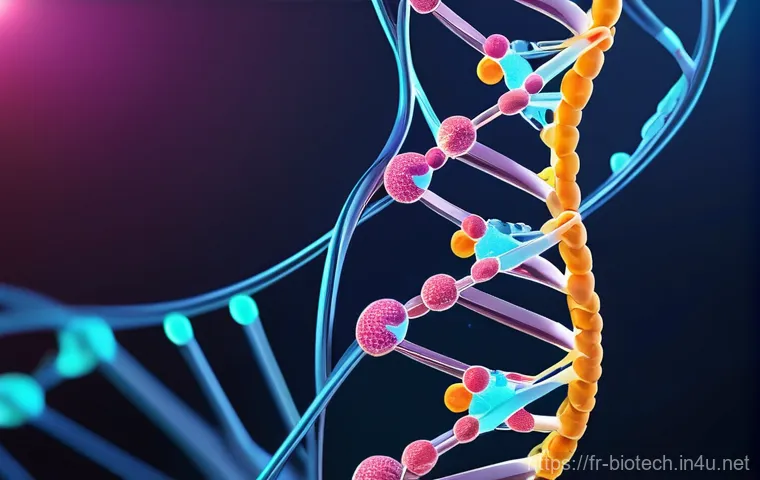 AI와 유전자 편집 - **AI-Driven Personalized Genetic Therapy:**
    A highly detailed, realistic image of a cutting-edge...